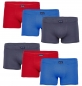 Mobile Preview: 6 farbige elastische Boxershorts-Pants-Hipster für den Herren