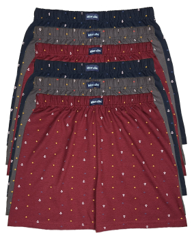 6 Boxershort fuer den Herren ohne Eingriff in gesetzten Farben